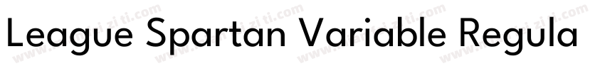League Spartan Variable Regular字体转换